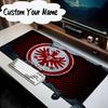 Benutzerdefinierter Name Mauspads Flammendes Herz Frankfurt Wappen Mauspads Schreibtischunterlage, Rutschfeste Gummiunterseite Für Computer Notebook Gaming Mauspads Geschenk