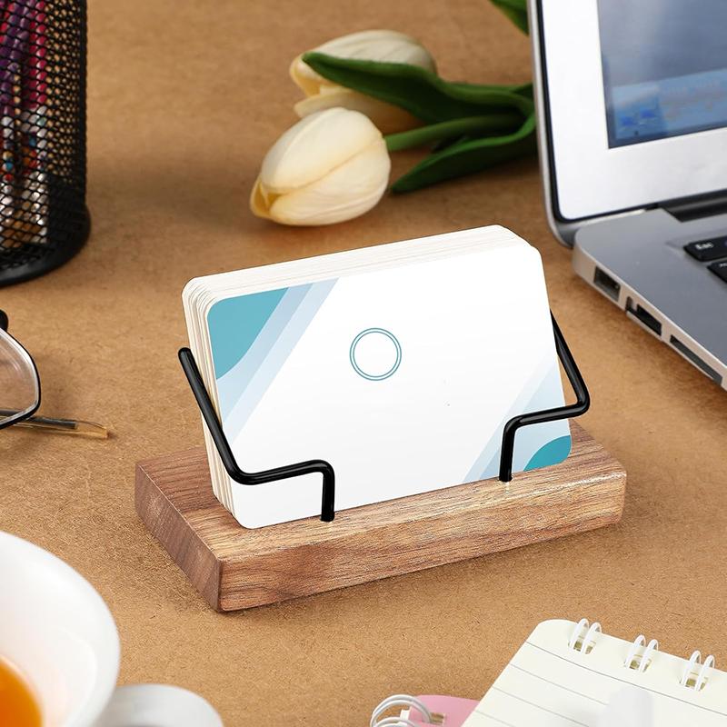 WTEMPO Business Card Holders for Office Desk Business Card Stands for Exhibition Table Number Paper Card Holders Postcard Memo Photo Display Holders