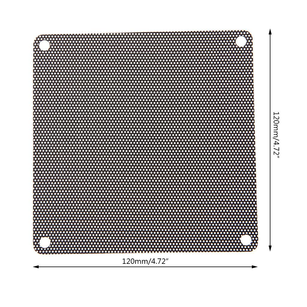 120mm Computer Chassis Filter Mesh PC for Case Fan Cooler Dustproof Cover PVC Filters 10 Pieces