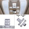 Roof Reading Lamp Button Patch For Mercedes For GLK 08-2015 Car Roof Sunroof Reading Light Button Stickers Decoration Cover Trim