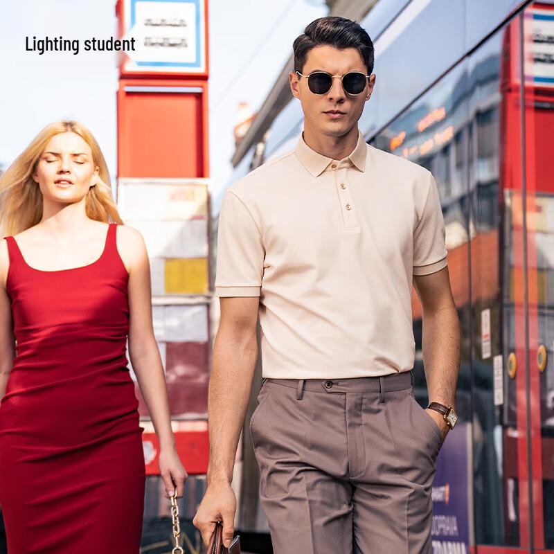 Mr. Bu Men s Graphene Moisture-Wicking Polo T-Shirt