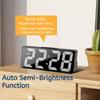 Desktop Digital Clock Tabletop Led Watch Alarm Clock Bedside Table Voice Control Led Digital Clock for Bedroom NZ0032