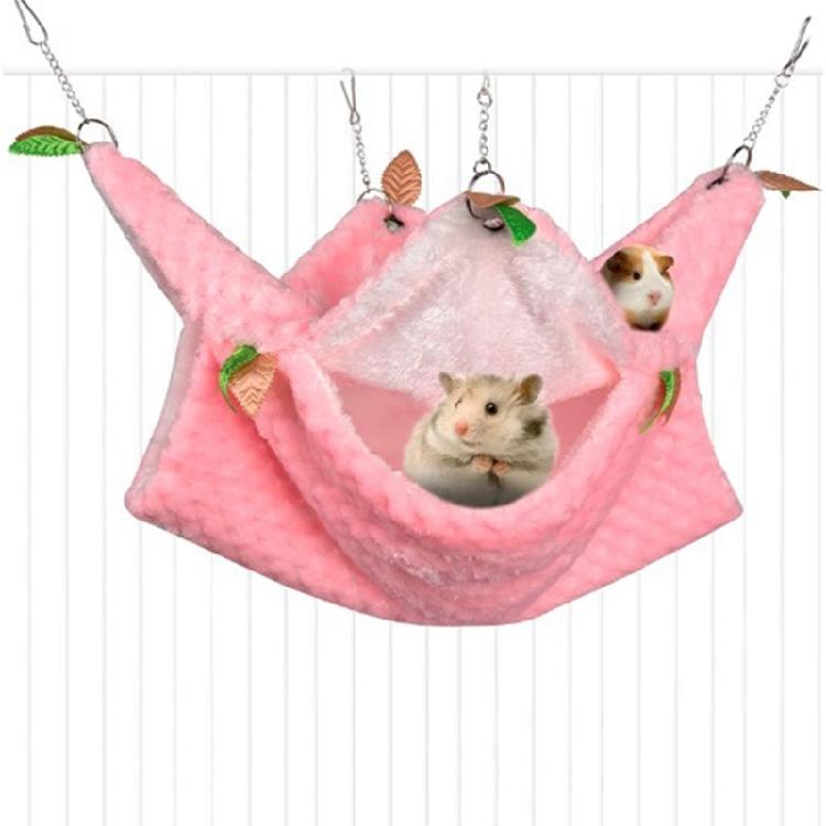 Hideaway Tunnel Warm Tube House Scratchproof Hammock Bunkbed for Reptile Animals