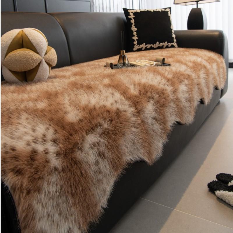 Matten Neueste Vintage-Inspiriert Nicht-Standard Wärme-Speichernd Standard-Linie Bettkasten Schal Frost-Saison Verdickt Samtig Plüsch Schutzbezug Rutschfest Sanft 70X70cm 1pc