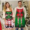 Christmas Creative Funny Waterproof Apron Set For Kitchen Cooking Gift For Adults