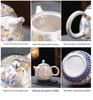 Luxury Dragon & Phoenix Silver-Plated Tea Set: One Pot, Two Cups, Dragon Egg Infuser, Gift Box Included