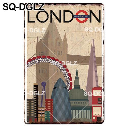 [SQ-DGLZ] COLOMBIE Panneau Métal Vintage Panneau en Étain Décor Mural Rétro pour Maison Plaque Affiche Métal Décor Pub Bar Peinture Artistique