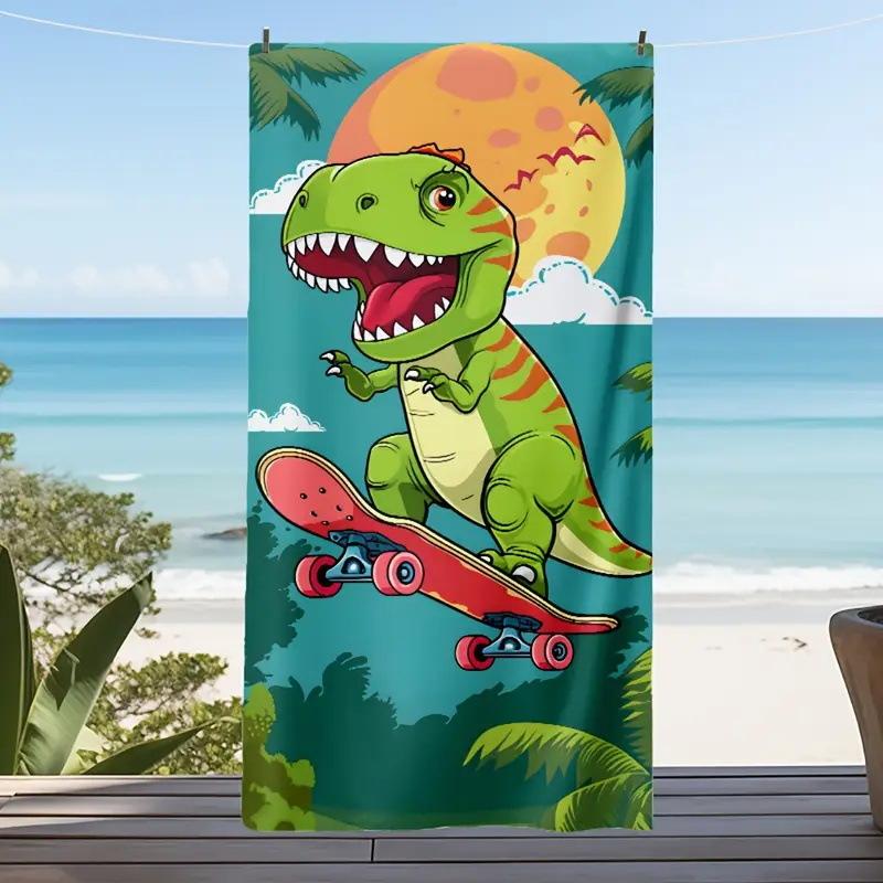 Beach Towel Quick-Drying Absorbent Beach Towel Microfiber Digital Printing Bath Towel Adult Plus