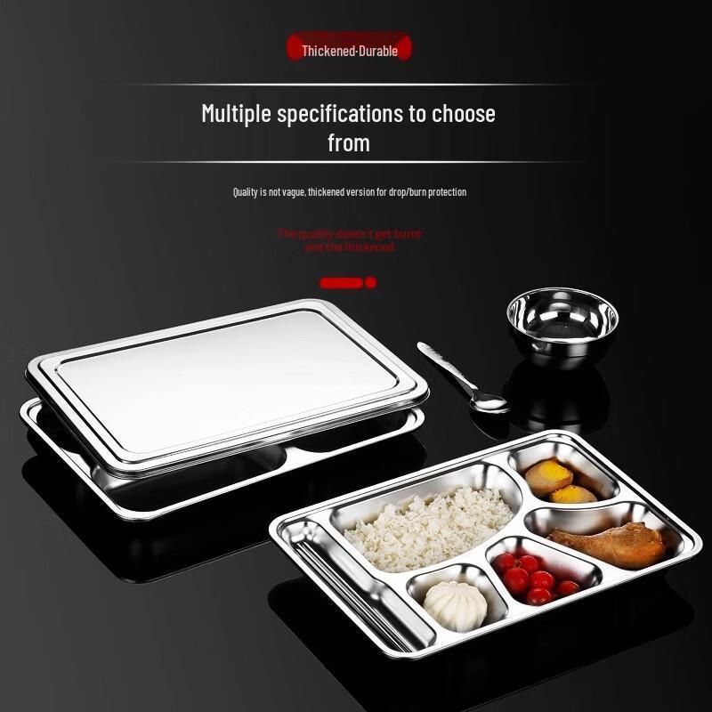 Stainless Steel Divided Meal Plate