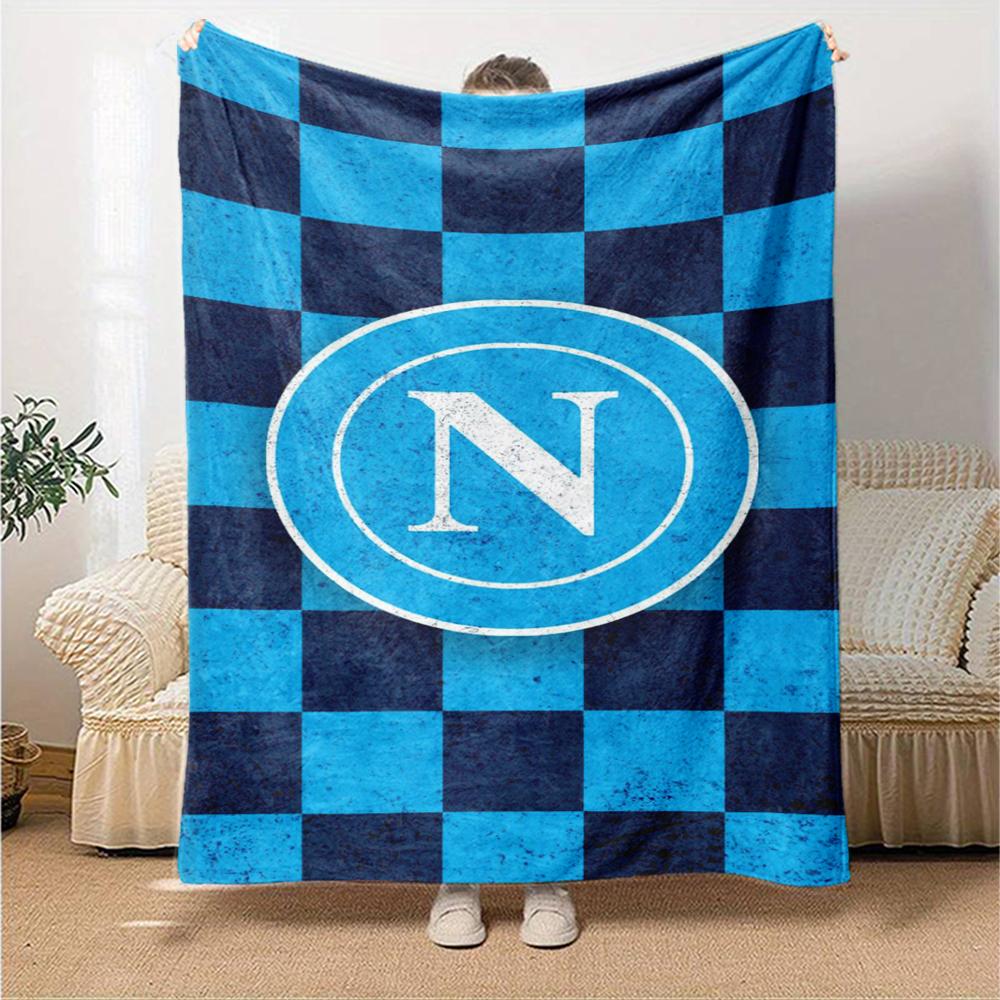 Napoli Theme Printed Blanket - Perfect for Couch, Bed, Travel & Outdoor Use | Machine Washable, Cozy & Durable.
