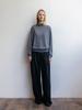 RRACE Pintuck Wide Wool Pants_Charcoal