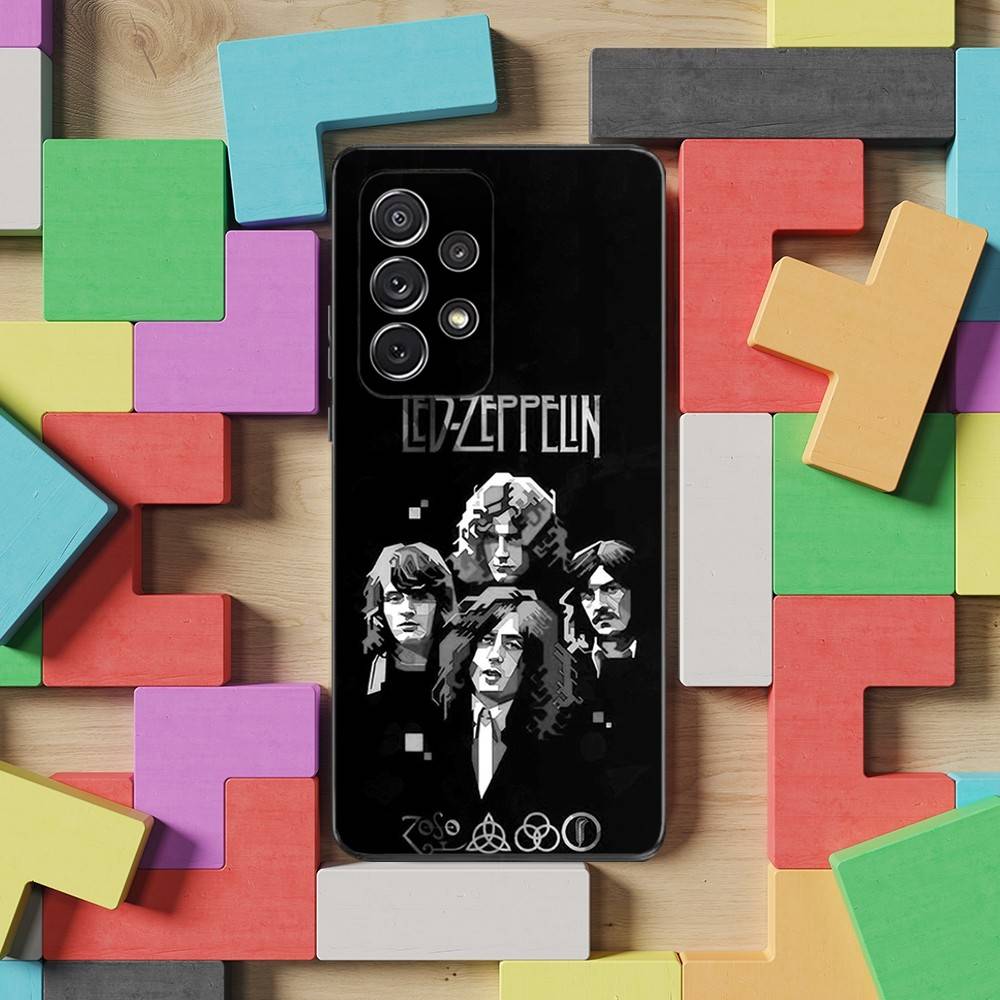 Hot L-Led Z-Zeppelins Band Phone Case For Samsung S25,S24,S23,S22,S21,S20,S10,Ultra,Plus,Lite,FE,Soft Silicone Black Cover