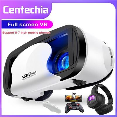 Vr Virtuelle Realität 3d Brille Box Stereo Vr Für Google Karton Headset Helm Drahtlose 3d Vr Rocker Original Für Ios Android