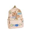 Thickened Capybara Backpack Nylon Children School Bag Cartoon Animal Daypack  Unisex