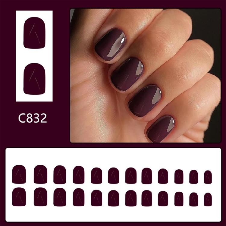 24 Stück Quadratische Falschnägel Lila Aufdrücknägel Künstliche Nägel Falsche Nägel Aufkleben Nageldesigns Französische Nagelspitzen Geschenke