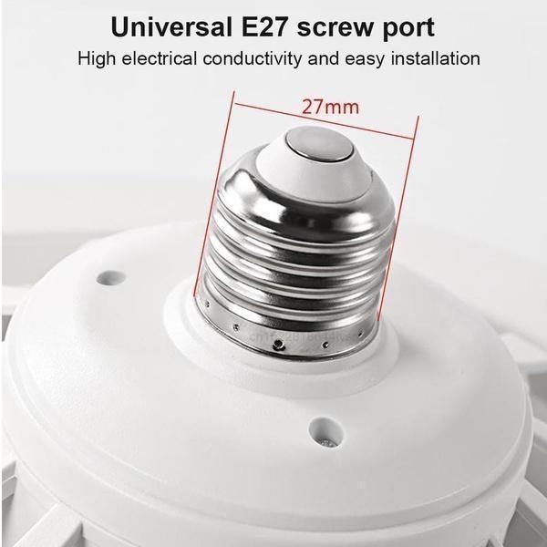 Ventilator de Plafon Inteligent 2 în 1 cu Lumină LED Silențios 30W E27 Dimmabil Lampă Ventilator cu Telecomandă Gură de Aer Reglabilă pentru Dormitor Living Bucătărie