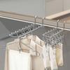 Windproof Socks Drying Rack Stainless Steel Socks Clips Durable Laundry Hanger  Balcony