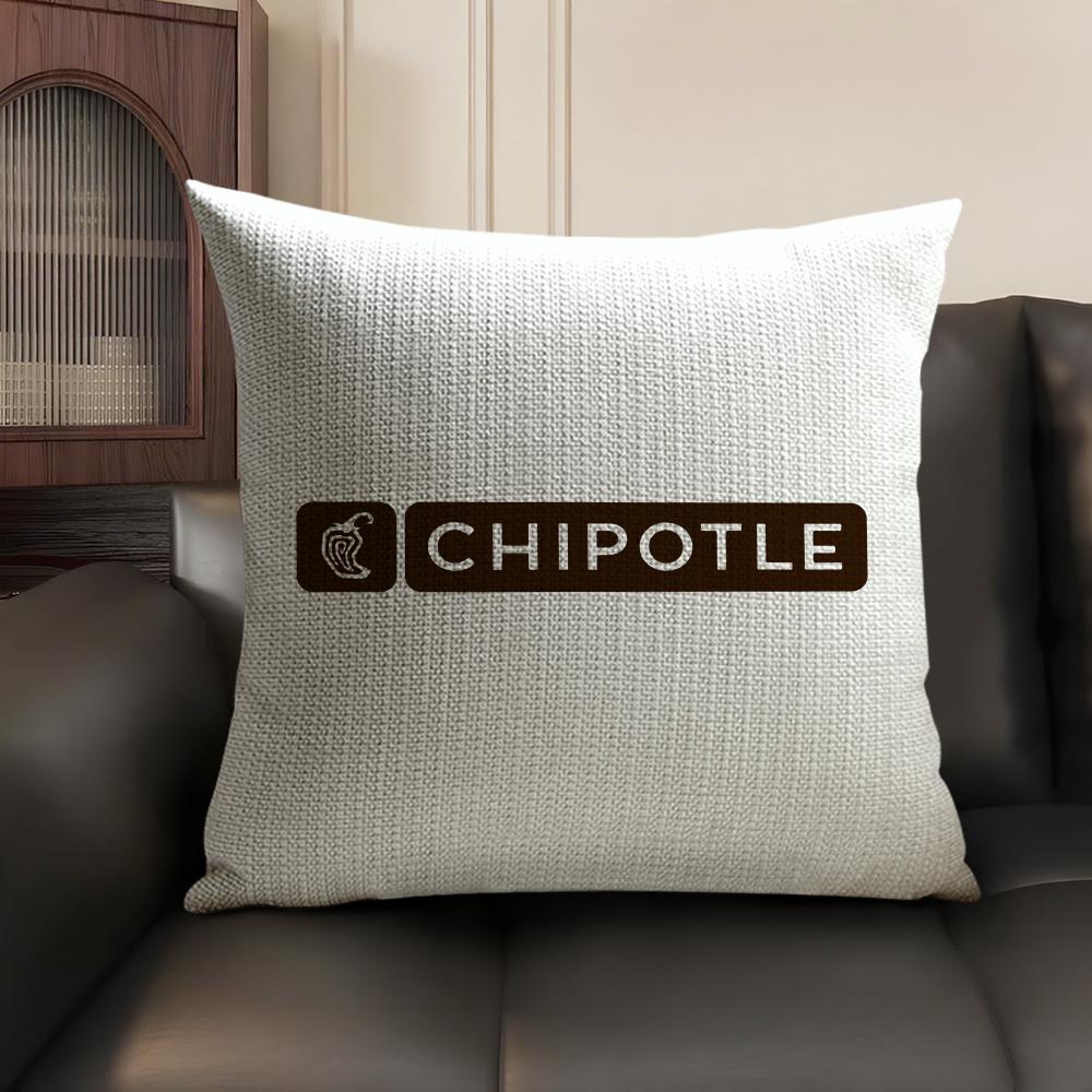 Food C-Chipotles Cushion Cover Summer Breathable Linen Organic Fabric Double-Sided Printing Sofa Pillow Case Home Decor