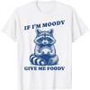 If I'm Moody Give Me Foody Meme Raccoon Trash Panda T-Shirt