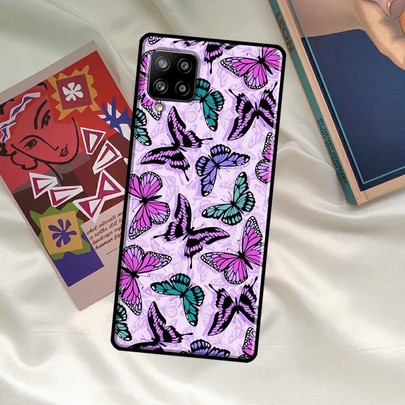 Luxury Butterfly Case For Samsung Galaxy A54 A06 A05 A16 A26 A36 A56 A53 A32 A52 A33 A13 A55 A35 A15 A14 A34