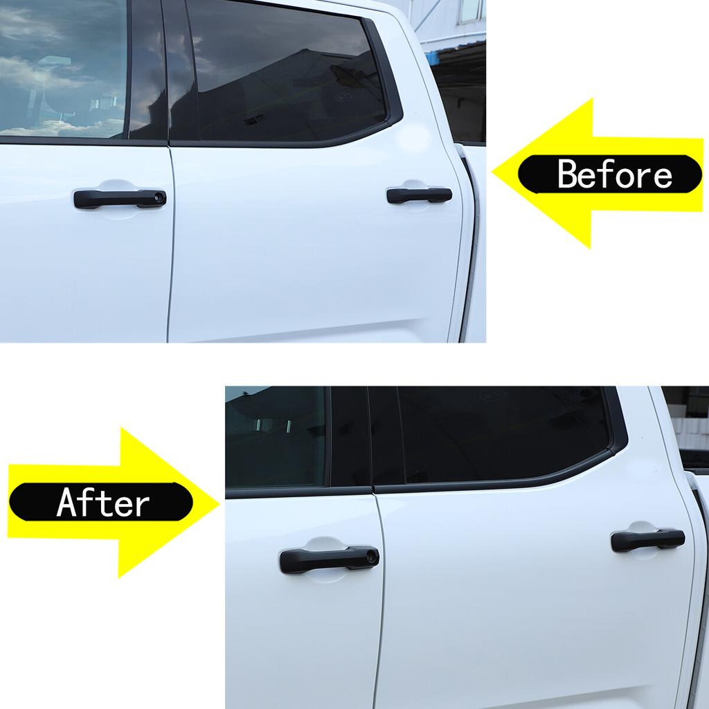Matte Black Outer Door Handle Cover Trim For Toyota Tun-dra -2024