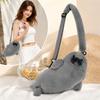 Soft Fluffy Cute Seal Shoulder Bag Lightweight Adjustable Straps Crossbody Bag Cartoon Fabric Handbag Women's Accessories