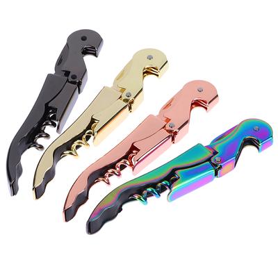Wine Opener,Stainless Steel Double Hinge Corkscrew Professional Waiter Beer Bottle Opener For Restaurant Waiters Or Bartenders