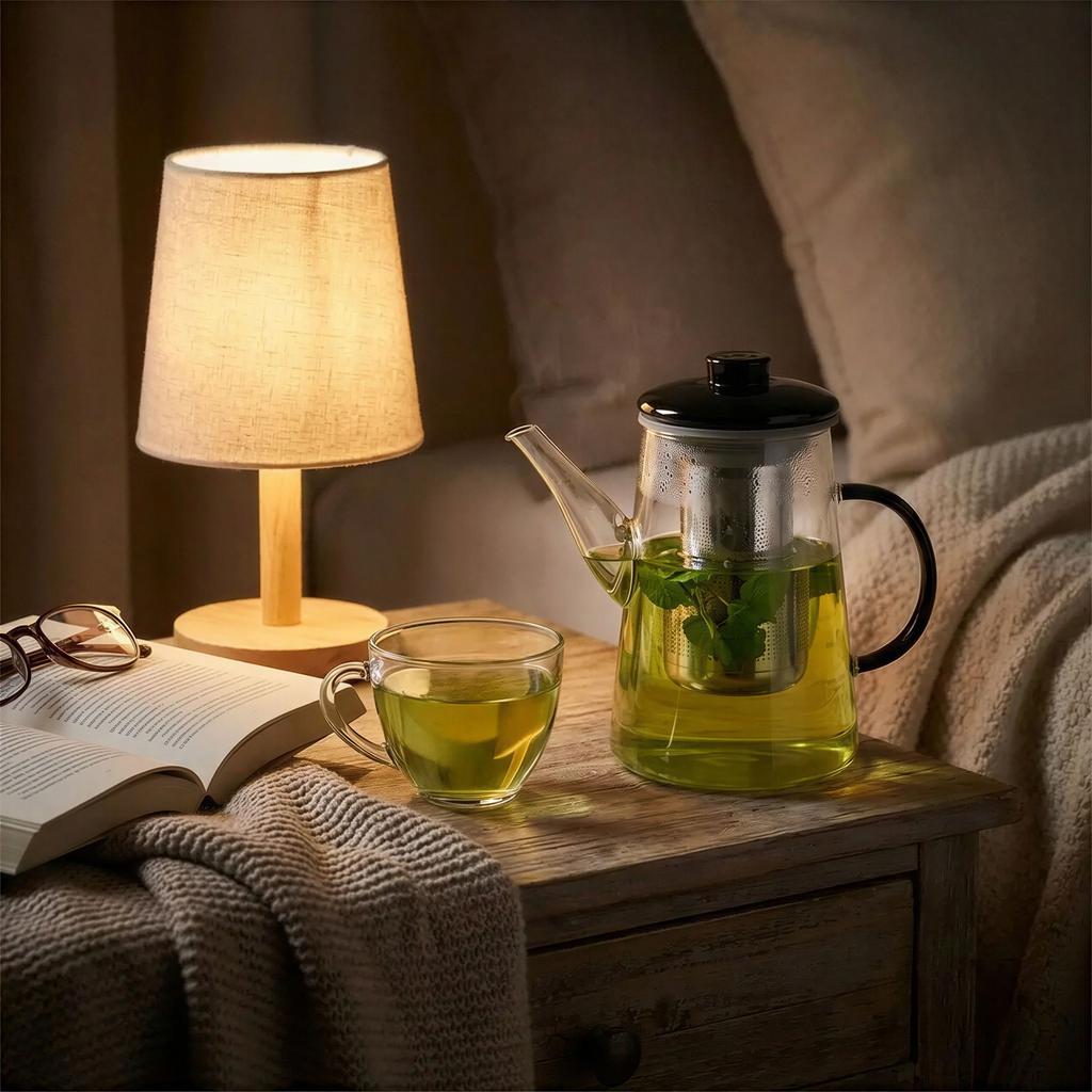 GLASS JUG TEA INFuser 0.7L TRANSPARENT WITH FILTER Ø10.6 CM