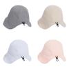 Cotton Striped Sun Hat With Wide Brim For Women Summer Outdoor Sun Protection