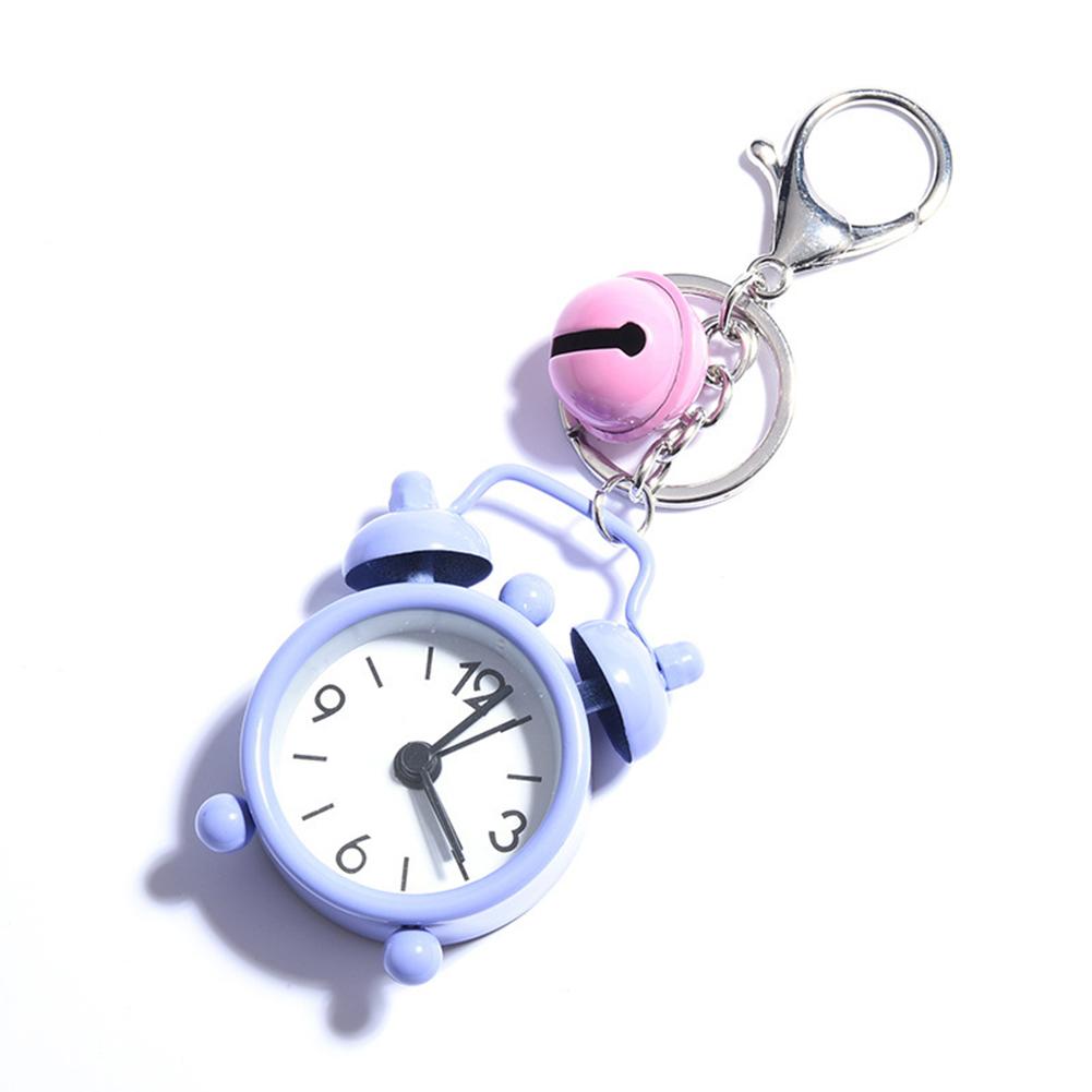 1pc Mini Alarm Clock Keychain Creative Car Ornament-Bag Pendant Ornament Couple Key Chain Small-Gift Home Decoration Clocks