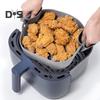 Reusable Air Fryers Basket Evenly Heated Useful with Dual Handle Air Frying Pot Liner Tray
