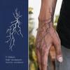 New Lightning Hand Back Herbal Juice Tattoo Stickers Waterproof Semi-Permanent Fake Tattoo Arms Legs Lasting Men Women