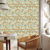 Cream and gold flowers wallpaper for living room and bedroom 50x1000