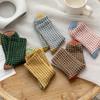 5Pairs Breathable Checkered Cotton Socks Patchwork Grids Socks Sweet Women Tube Sock  Gift