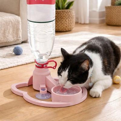 Automatic Water Renewal Cat Drinking Machine Non Plug In Anti Overturning Pet Water Bowl Splash-proof Stable Base