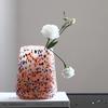 Glass Vase Colored Dots Embossed Color Graffiti Flower Vase Hydroponic Accessories Terrarium Glassware Home Decoration