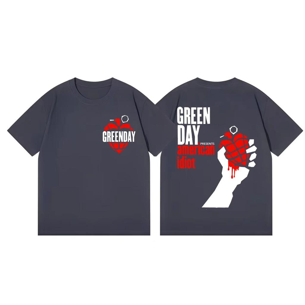 Green Day Inspired Tour 2026 Tshirt Punk Rock Pop Music Short Sleeve T Shirt Unisex Women Fashion Casual Tshirts Streetwear