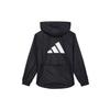 Adidas Wind.Rdy Hyperglam Striped Logo Print Long Sleeve Hooded Jacket Women Outerwear Black IS8036