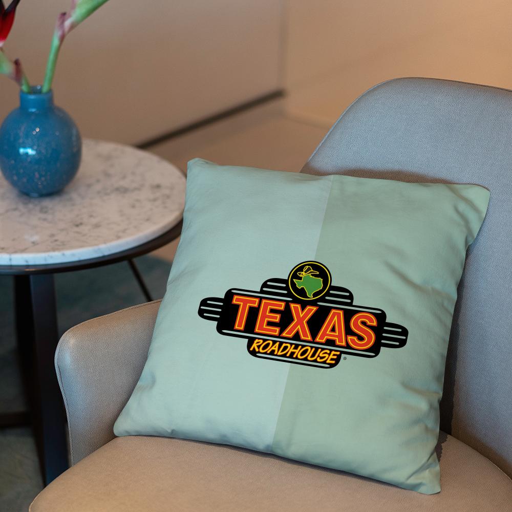Texas Roadhouse Cushion Cover 2-in-1 Reversible Plush Pillow Cover | Car/Sofa/Bed | Perfect Gift