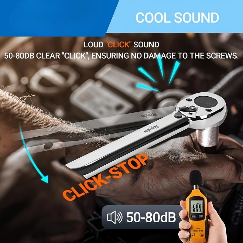 1/4 3/8 1/2 Inch Square Drive Torque Wrench 5-210Nm Two Way Adjustable Ratchet High Accuracy Repair Hand Tool