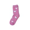 5Pairs Winter Warm Womens Plush Heart Design Socks Fleece Lined Comfortable Non-Slip Ankle Socks Casual Cute Gift Idea