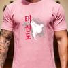 Kampfsport Taekwondo Tusche Spritzer Kämpfer Silhouette Grafik T-Shirt Unisex Unisex Unisex Koreanischer Buchstabendruck Baumwolle Dojo T-Shirt