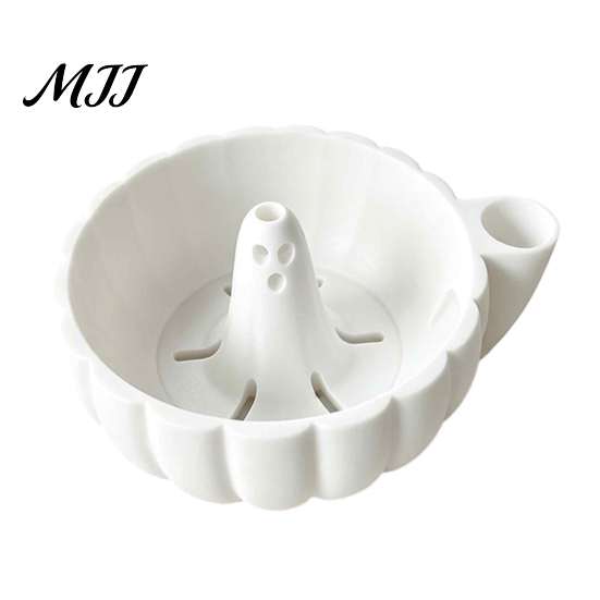 Cherry Tomato Cleaning Tool Self Spinning Berry Washing Bowl, Halloween Ghost/Pumpkin Swirl 3D Portable Salad Rinser Bowl Printed Fruit Vegetable