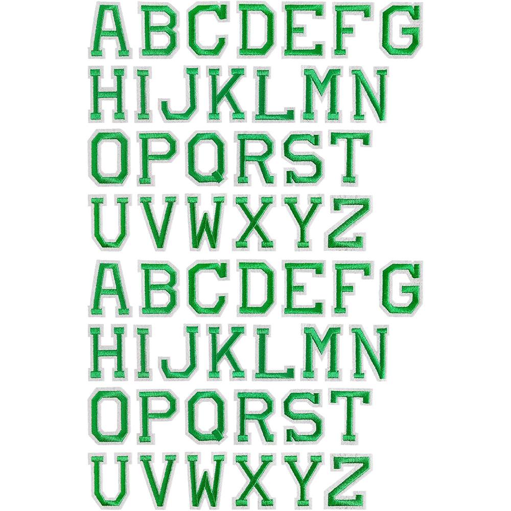 26Pcs/Set Multi Colour 26 Capital Letters Embroidered Patches Applique Clothing Patch Decoration