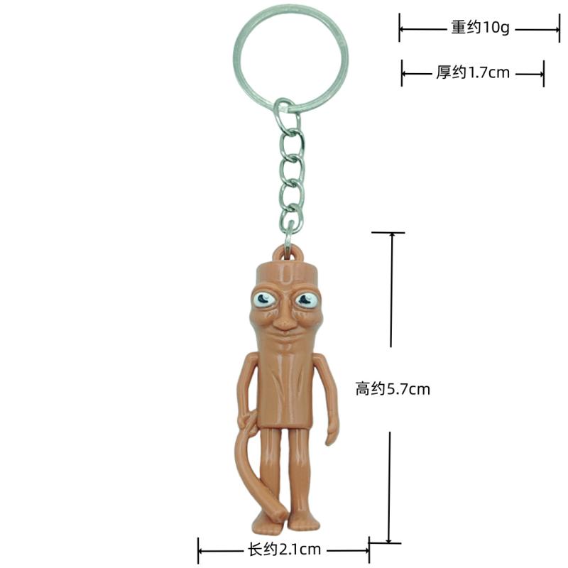 Tungtungtung Sahur Tralalelo Tralala Statue Decor Funny Italian Brainrot Animals Keychains