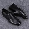Spring Summer New Fashionable Versatile Bean Shoes Slip-On Loafers Casual Stylish Men's Leather Shoes Breathable Dad Shoes