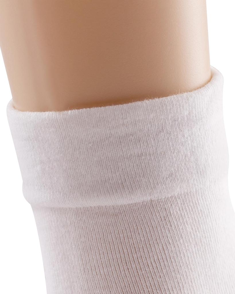 Stretch Solid Breathable Size White K-LORRA Women's Shape-Keeping Socks, Cuff, Cotton, 6-Pair Set, Color, Unisex, Material, Small,