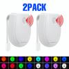 2-Packs LED Toilet Lamp Smart Toilet Bowl Seat Backlight Nightlight PIR Motion Sensor 3 Modes Colors Bathroom Atmosphre Lighting
