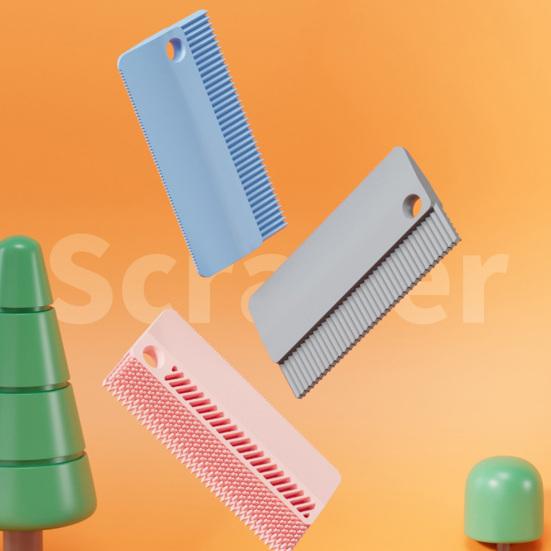 Rubber Pet Hair Remover, 2-in-1 Dog Cat Grooming Brush, Reusable Lint Remover, Double-Sided Pet Fur Removal Brush for Furniture Sofa Carpet Car Seat