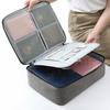 Large Capacity Multi-Layer Document Tickets Storage Bag with Lock Certificate File Organizer Case Home Travel Passport Briefcase